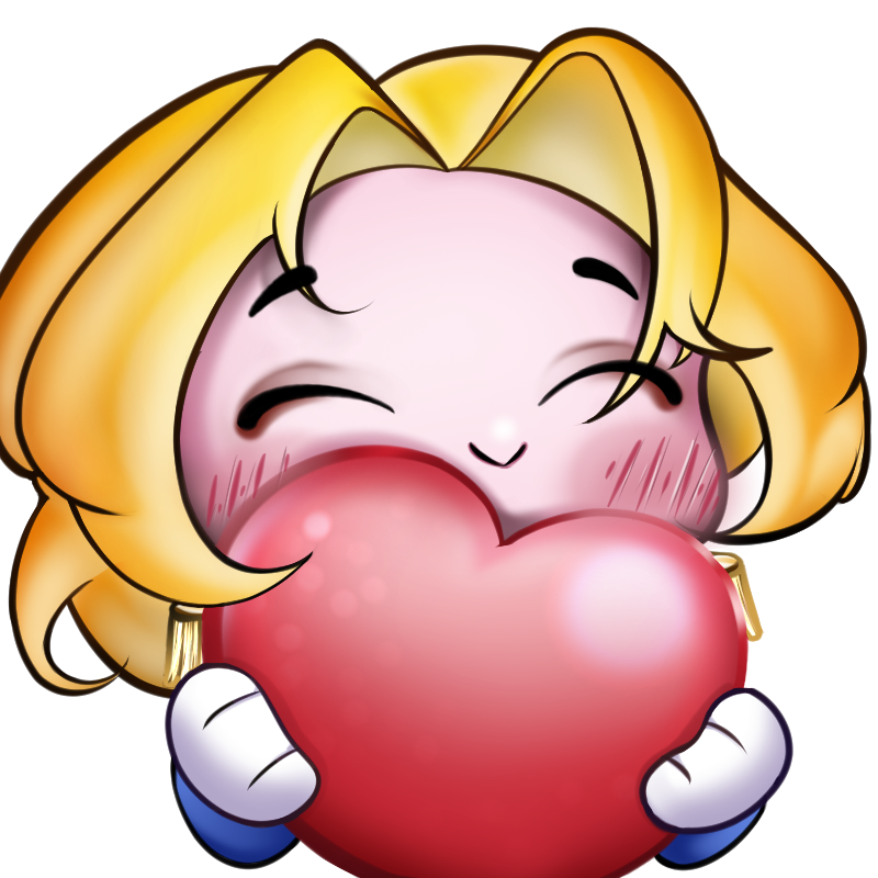 Amelia with a heart